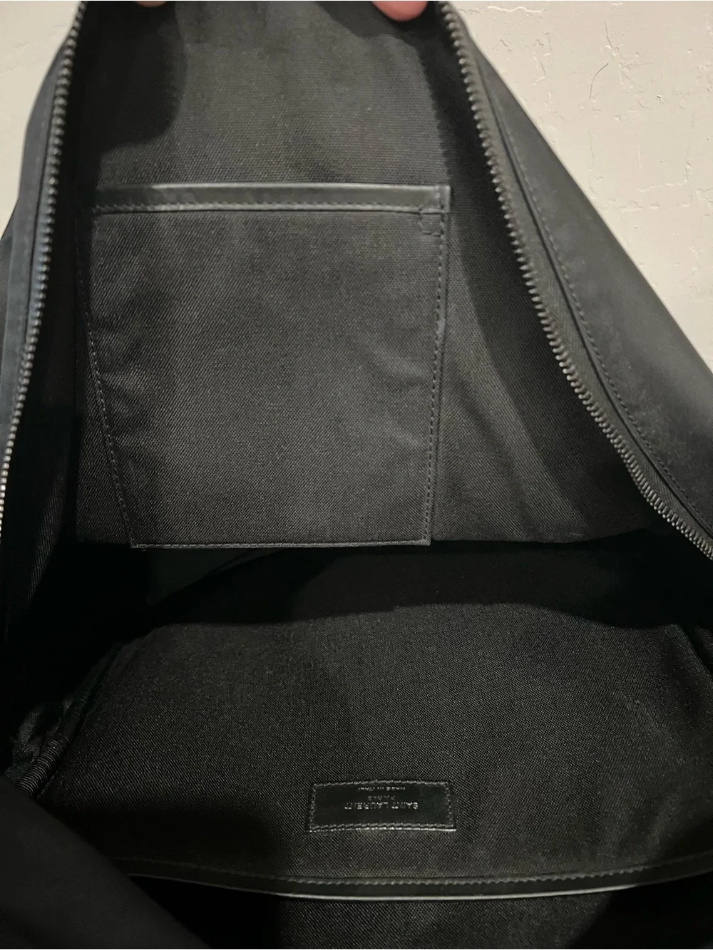 Saint Laurent City Black Nylon Backpack